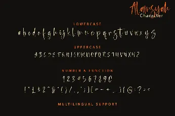 Alamsyah (Demo) font