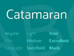 Catamaran font