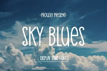 Sky Blues Display font