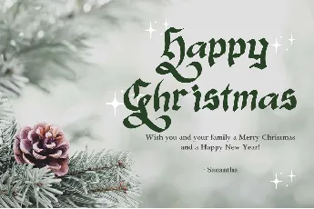 Christmas Melisya Demo font