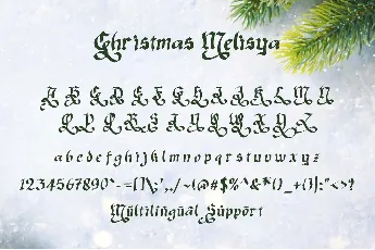 Christmas Melisya Demo font