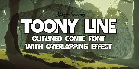 Toony Line font