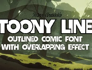 Toony Line font