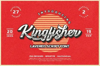 Kingfisher Layered font