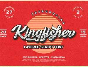 Kingfisher Layered font