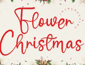 Flower Christmas Script font