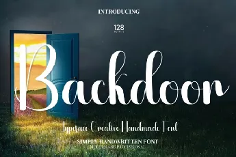 Backdoor Script Typeface font