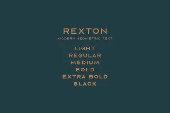 Rexton Family font