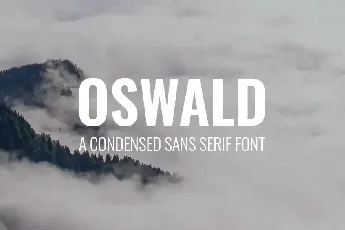 Oswald Family font