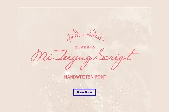 Mi Teiyng Script Free font