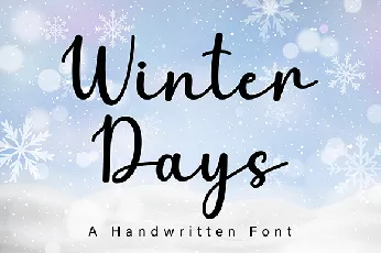 Winter Days font