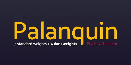 Palanquin font