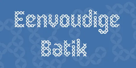 Eenvoudige Batik font