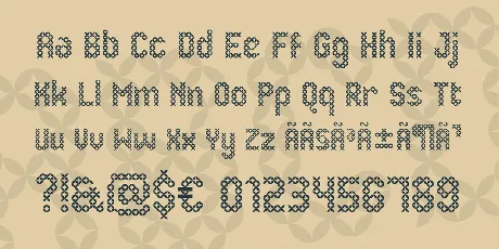 Eenvoudige Batik font