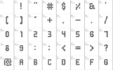 Eenvoudige Batik font