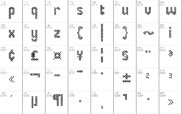 Eenvoudige Batik font