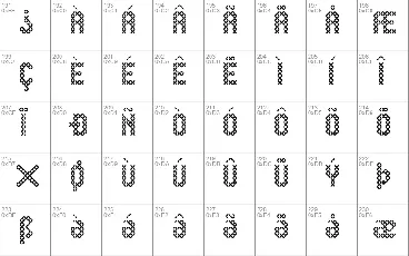 Eenvoudige Batik font