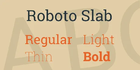 Roboto Slab font