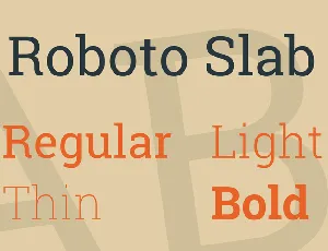 Roboto Slab font