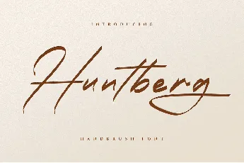 Huntberg font