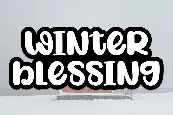 Winter Blessing Display font