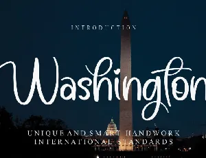 Washington Calligraphy font