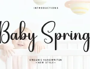 Baby Spring Script Typeface font