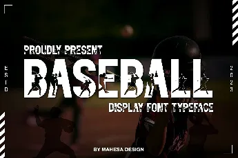 Baseball font