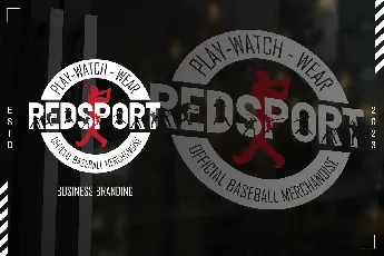 Baseball font