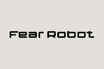 Fear Robot font