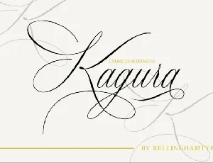 Kagura Calligraphy Typeface font