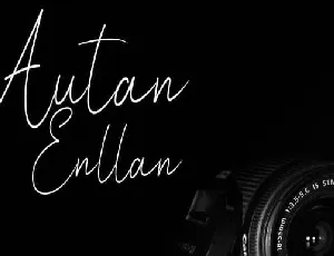 Autan Enllan Handwritten font