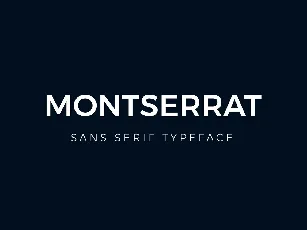 Montserrat Family font