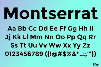 Montserrat Family font