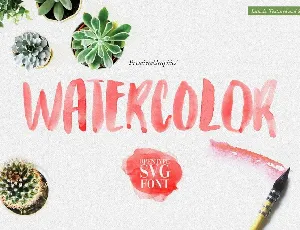 Watercolor font