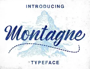 Montagne Script Free font