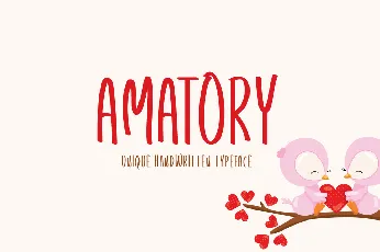 Amatory font