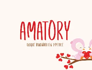 Amatory font