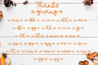 Thanks Giving font