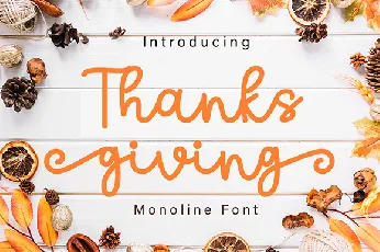 Thanks Giving font