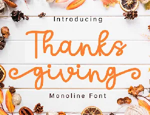 Thanks Giving font