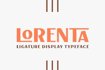 Lorenta font