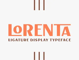 Lorenta font