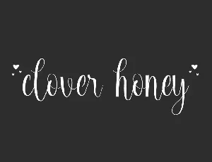 Clover Honey font