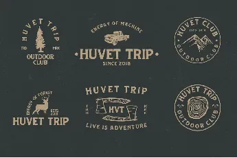 Huvet Vintage font