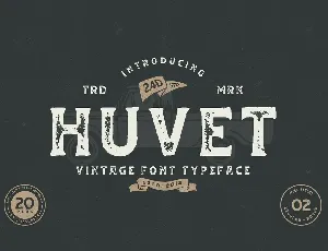 Huvet Vintage font