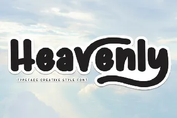 Heavenly Display font