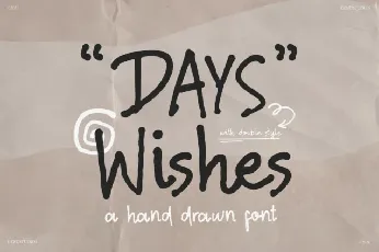 Days Wishes font