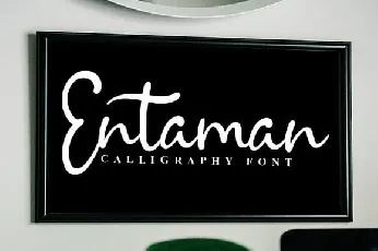 Entaman Script font