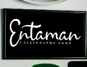 Entaman Script font